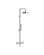 Horus Minoé Contemporary Collection - Complete Exposed Thermostatic Wall Shower Set - Satin Brass 49.797-LS