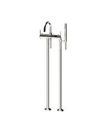 Horus Minoé Contemporary Collection - Complete Thermostatic Bath-shower Mixer with Pipes for Free Standing Bath - Satin Brass 49.798-LS