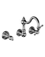 Horus Montmartre Classic Collection - Wall Mounted 3 Hole Basin Set for Splashback Basin with Waste, No Plug - Chrome 50.272-CH