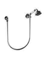 Horus Ascott Classic Collection - Wall Shower Set with Wall Hook, Flexible Hose and Handspray - Polished Nickel 62.589-NB