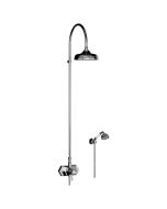 Horus Ascott Classic Collection - Complete Thermostatic Wall Shower Mixer - Polished Nickel 65.744-NB
