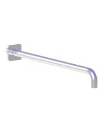 Horus Naja Contemporary Collection - Wall Arm L. 480 Mm + Square Design Flange - Satin Brass 92.966-LS