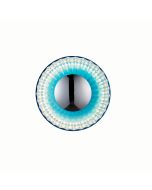 Φωτιστικό Απλίκα Επιτοίχια D22x10cm Led 6w Χειροποίητο Γυαλί -Μεταλλικά Στοιχεία Χρωμίου Sun Light IRIDA-22BL