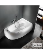 Μπανιέρα Ακρυλική MARINA 160x90 Right, Sirene White MAR16090-2