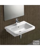 Νιπτήρας Πορσελάνης City 60x45 (1 οπή) Bianco Ceramica White MCITY82-300