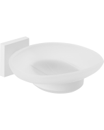 Σαπουνοθήκη Γυαλί Λευκό Bronze Art Noir-Project MH09-10-AA