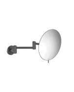 Καθρέπτης Μεγεθυντικός Επιτοίχιος Ø20 εκ.Διπλός Βραχίονας Μεγέθυνση *3 Graphite Dark Sanco Mirrors MR-701-122