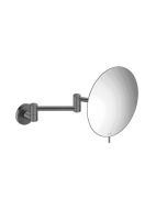 Καθρέπτης Μεγεθυντικός Επιτοίχιος Ø20 εκ.Διπλός Βραχίονας Μεγέθυνση *3 Antracite Grained Sanco Mirrors MR-701-M118