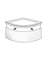 Ποδιά μπανιέρας 120x51h, SIRENE PC120/51