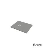 Ντουζιέρα Cast Marble (Χυτό μάρμαρο) με Βαλβίδα Slate 100 x 80 Sirene Beton Matt S10080-411