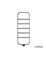 Θερμαινόμενη Πετσετοκρεμάστρα μπάνιου Inox SPARK 120x45 Silk Black SPA12045-401