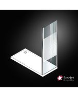 Σταθερό πλαϊνό κρύσταλλο πόρτας ντουζιέρας Starlet Side Panel 70 ρυθμιζόμενη διάσταση από 77 έως 79εκ., Stripes Chrome SPS80S-100