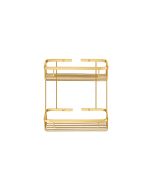 Sanco Shower Baskets Διπλή παραλ/μη Θήκη PVD χρυσό ορείχαλκο βουρτσιστό 00004-PVD-02BR