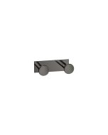 Sanco Bath Robe Hook & Door Stop Διπλό Άγκιστρο PVD gun metal γυαλιστερό 00682-PVD-05PL