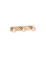 Sanco Bath Robe Hook & Door Stop Τριπλό Άγκιστρο PVD θερμό μπρονζέ γυαλιστερό 00683-PVD-01PL