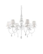 Κρεμαστό Φωτιστικό BLANCHE SP6 Λευκό Ideal Lux 035581