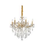 Κρεμαστό Φωτιστικό FLORIAN SP6 Χρυσό Ideal Lux 035635