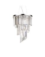 Κρεμαστό Φωτιστικό CARLTON SP12 Χρώμιο Ideal Lux 166247