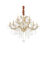 Κρεμαστό Φωτιστικό NAPOLEON SP12 Χρυσό Ideal Lux 167404