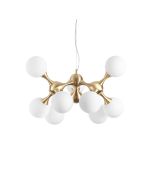 Κρεμαστό Φωτιστικό NODI SP9 Ορείχαλκος Ideal Lux 241036