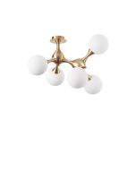 Φωτιστικό Οροφής NODI PL5 Ορείχαλκος Ideal Lux 241050