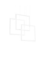 Κρεμαστό Φωτιστικό Πλαίσιο SP QUADRATO Λευκό 3000K Ideal Lux 253596