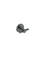 Sanco Ergon Αγκιστρο διπλό PVD gun metal γυαλιστερό 25918-PVD-05PL
