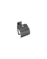 Sanco Iconic Toilet Roll Holder with cover Σκούρο γραφίτη 26717-122
