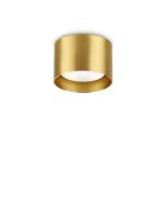 Φωτιστικό Οροφής SPIKE PL1 ROUND Ορείχαλκος Ideal Lux 285238