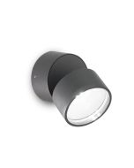 Απλίκα OMEGA AP ROUND Ανθρακί 4000K Ideal Lux 285467