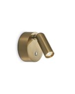 Απλίκα BEAN AP ROUND RECHARGEABLE Ορείχαλκος Ideal Lux 350264