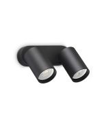 Απλίκα DYNAMITE AP2 ROUND Μαύρο Ideal Lux 367385