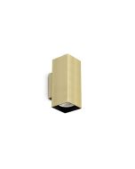 Απλίκα LOOK AP2 SQUARE D60 H150 Ορείχαλκος Ideal Lux 370293
