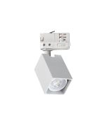 Προβολέας DYNAMITE TR 3-PHASE SQUARE Λευκό Ideal Lux 371498