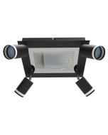 ΠΛΑΦΟΝΙΕΡΑ 9W 3000K+GU10 ΜΑΥΡΟ Spotlight 6997