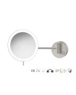 Sanco LED Cosmetic mirrors Μεγεθυντικός καθρέπτης x3 με LED Γκρι τσιμέντου ματ MRLED-705-M104