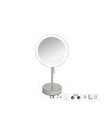 Sanco LED Cosmetic mirrors LED Επικαθήμενος Καθρέπτης μεγεθυντικός x3 Γκρι τσιμέντου ματ MRLED-903-M104