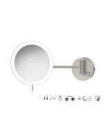 Sanco LED Cosmetic mirrors LED Καθρέπτης μεγεθυντικός x3 usb charging Γκρι τσιμέντου ματ MRLED-905-M104