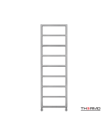 Θερμαινόμενη Πετσετοκρεμάστρα μπάνιου Inox TEMPO 150x50 Brushed TEM15050-111