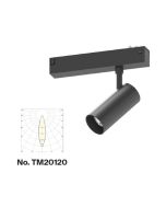 Φωτιστικό spot LED 10W, 3CCT, 24° για μαγνητική ράγα 220V, σε μαύρη απόχρωση D:4,5x10cm TM20120