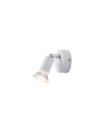 ΣΠΟΤ ΚΙΝΗΤΟ ΜΕΤΑΛΛΟ 1XGU10 Max 7W 70X70X105mm ΛΕΥΚΟ ARTE ILLUMINA VORRAS Eurolamp 145-25239