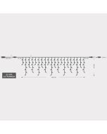 ΒΡΟΧΗ, 100 LED 3mm, 31V ΜΕΤΑΣΧΗΜΑΤΙΣΤΗ, 4 ΕΠΕΚΤΑΣΕΙΣ ΕΩΣ 3 ΣΕΤ, ΔΙΑΦΑΝΟ PVC ΚΑΛΩΔΙΟ, ΜΠΛΕ LED (H60 x W180cm, 3/7/4/6), ΠΡΟΕΚΤΑΣΗ ΠΑΡΟΧΗΣ 3m, ΙΡ44 Eurolamp 600-11353