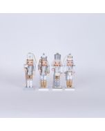 ΚΑΡΥΟΘΡΑΥΣΤΕΣ, ΧΡΥΣΟ ΛΕΥΚΟ, ΣΕΤ 4ΤΜΧ, 12,5cm Eurolamp 600-46354