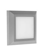 ΦΩΤΙΣΤΙΚΟ ΤΟΙΧΟΥ SLIM LED 3W IP65 230V 3CCT 125X125mm PRO ΓΚΡΙ ARTE ILLUMINA Eurolamp 145-52086