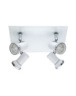 Eglo Tamara Σποτ με 4 Φώτα και Ντουί GU10 σε Λευκό Χρώμα 95995