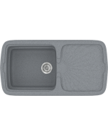 Sanitec Νεροχύτης 306 Classic 96×51 306-17-Metallic-Silver