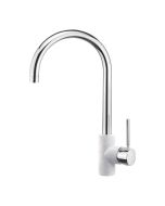 Sanitec Μπαταρία Νεροχύτη Doppio DΟΡΡΙΟ-metal-ice