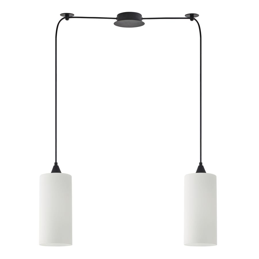 SE21-BL-4-BL2-GL3 ADEPT TUBE Pendant White Glass+ HOMELIGHTING 77-9000