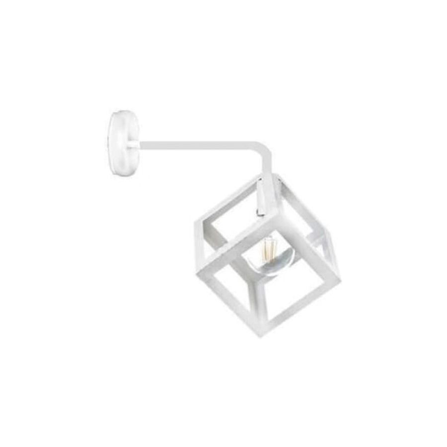 Επιτοίχιο φωτιστικό από μαύρο μέταλλο 43411-Λευκό