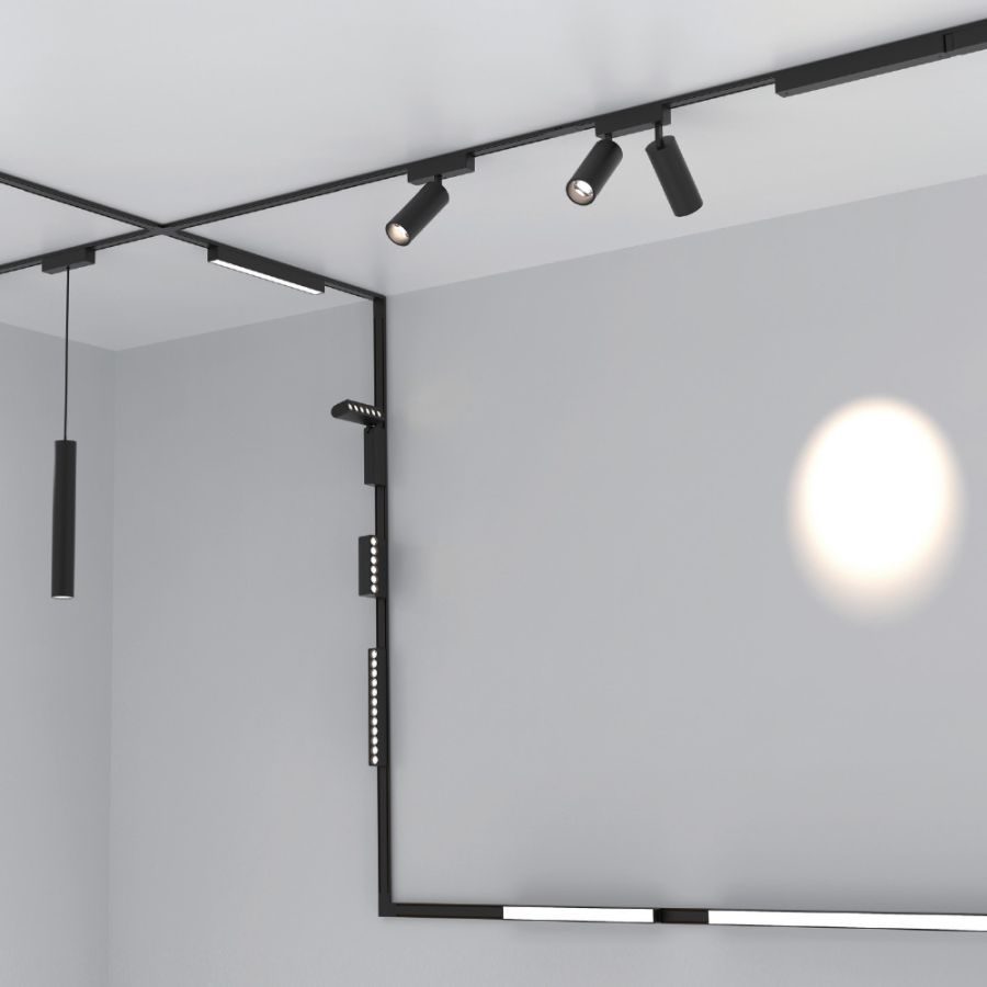 Φωτιστικό LED 30W 3CCT για Ultra-Thin μαγνητική ράγα σε λευκή απόχρωση D:7X11,5X21,3cm TMU0120-White